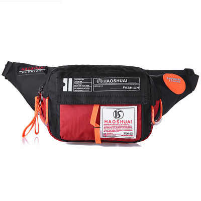 Ανδρική αδιάβροχη Nylon Fanny Pack Τσάντα μέσης Hip Bum Belt Messenger Θήκη ώμου Τσάντα τσάντα στήθους