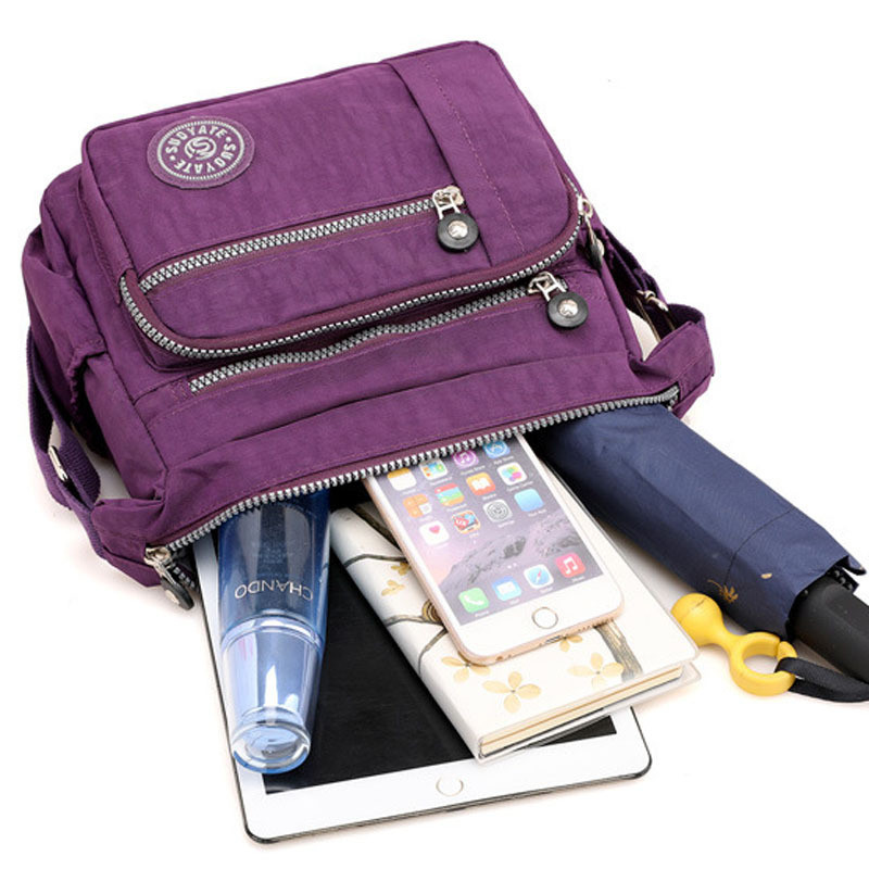 Uued naiste käekotid vabaaja õlakott Naiste nailonist veekindlad messenger-kotid naistele diagonaalkotiga reisikotid