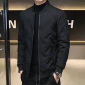 Μπουφάν πουπουλένιο ανδρικό κοντό μπουφάν χειμώνας 2023 νέο μεσήλικας και ηλικιωμένος ελαφρύ και πυκνό χειμωνιάτικο μπλουζάκι