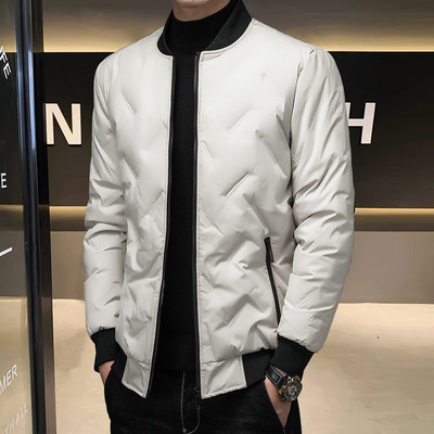 Μπουφάν πουπουλένιο ανδρικό κοντό μπουφάν χειμώνας 2023 νέο μεσήλικας και ηλικιωμένος ελαφρύ και πυκνό χειμωνιάτικο μπλουζάκι