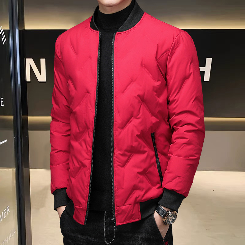 Μπουφάν πουπουλένιο ανδρικό κοντό μπουφάν χειμώνας 2023 νέο μεσήλικας και ηλικιωμένος ελαφρύ και πυκνό χειμωνιάτικο μπλουζάκι