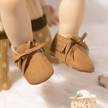 EWODOS Бебешки момиченца Ежедневни плоски обувки Бебешки Детски пискюли Мека подметка First Walker Обувки за бебешко креватче за фестивал Baby Shower