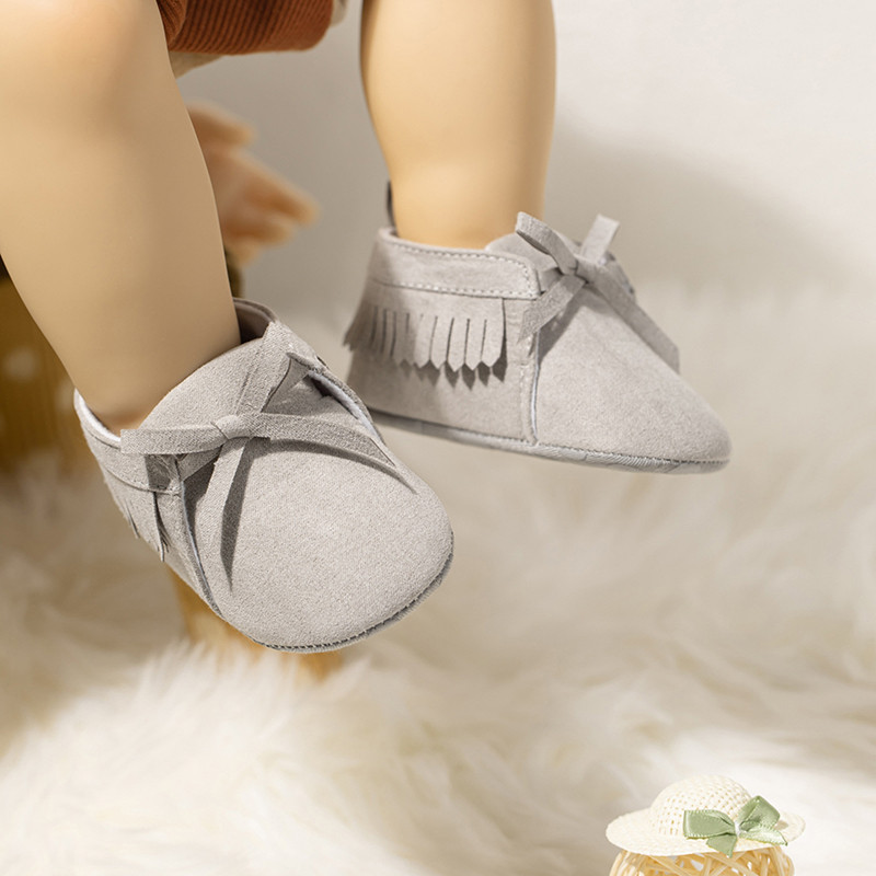 EWODOS Dievčenské ležérne ploché topánky pre batoľatá, detské strapce s mäkkou podrážkou, topánky do postieľky pre prvé chodítko na festival, detská sprcha