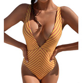 Νέα 2023 Γυναικεία One Piece μαγιό Deep V High Cut Γυναικείο σουτιέν με επένδυση Monokini Γυναικεία μαγιό Mujer Μαγιό Γυναικεία ρούχα παραλίας