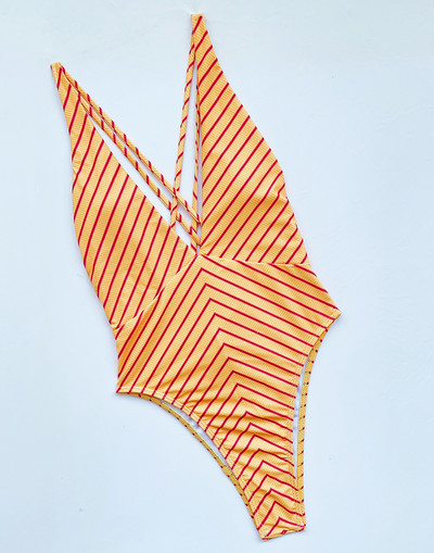 Νέα 2023 Γυναικεία One Piece μαγιό Deep V High Cut Γυναικείο σουτιέν με επένδυση Monokini Γυναικεία μαγιό Mujer Μαγιό Γυναικεία ρούχα παραλίας