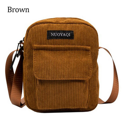 Γυναικείες ανδρικές κοτλέ τσάντα ώμου Χαριτωμένα μικρά τσαντάκια Casual Outdoor Messenger Τσάντες