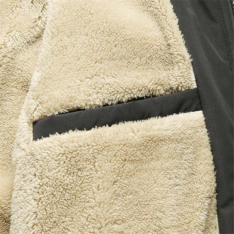 Fleece Jacket Ανδρικά Χειμερινά Χονδρά Μπουφάν Παλτό Plus Size 8XL Μονόχρωμο Μπουφάν Μόδα Casual Outwear Μεγάλο μέγεθος 8XL Παλτό Ζεστό