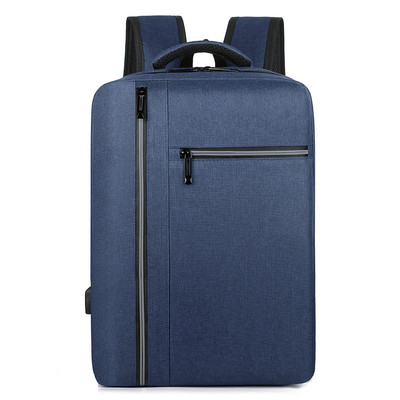 Ανδρικό σακίδιο πλάτης με USB τσάντα φόρτισης φορητού υπολογιστή αδιάβροχο Oxford, υφασμάτινο σακίδιο πλάτης Ανδρικό σακίδιο επαγγελματικού ταξιδιού με ανακλαστική λωρίδα