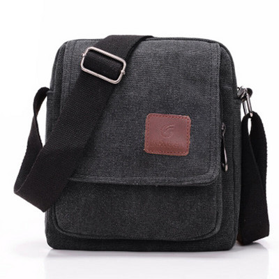 Genți Messenger de umăr din pânză în stil casual pentru bărbați, cu buzunare multiple, cu capac, geantă de mână, cu clapetă, pentru afaceri, pentru bărbați.