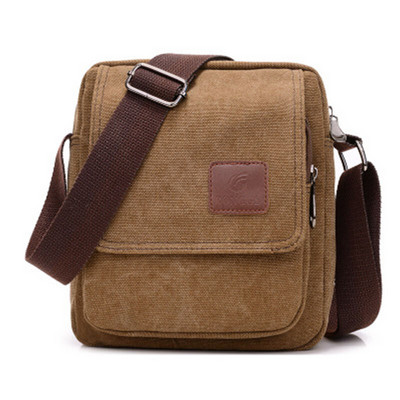 Genți Messenger de umăr din pânză în stil casual pentru bărbați, cu buzunare multiple, cu capac, geantă de mână, cu clapetă, pentru afaceri, pentru bărbați.