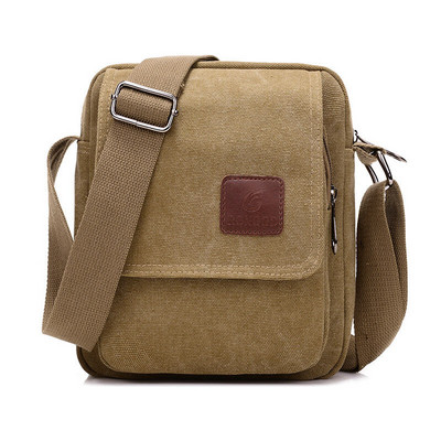 Genți Messenger de umăr din pânză în stil casual pentru bărbați, cu buzunare multiple, cu capac, geantă de mână, cu clapetă, pentru afaceri, pentru bărbați.