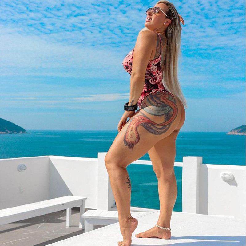 2023 Push Up One Piece Print Floral Femei Body Body Brazilian fără spate Bikini Mujer Talie înaltă Costum de baie Femeie Baie Beachwear