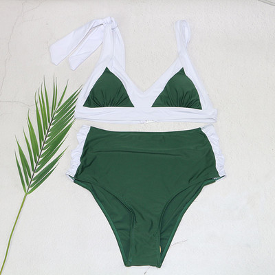 Dvodijelni bikini set visokog struka 2023. Ženski kupaći kostim Ljetni kupaći kostim Ženski kupaći kostim s podijeljenim kupaćim kostimom Mujer Kupaći kostimi s podstavljenim grudnjakom XL