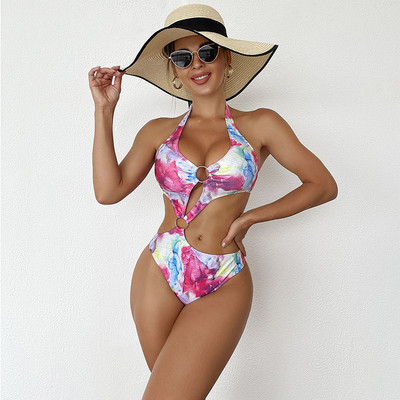 2023 Sexy Hollow Out Monokini γυναικεία μαγιό One Piece Halter Γυναικεία στρινγκ Micro Lady Μαγιό παραλίας με επένδυση