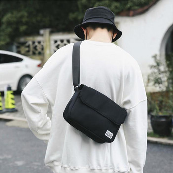 Мъжка чанта Messenger Мъжка чанта през рамо Платнени ежедневни тийнейджърски чанти Модни малки чанти за двойка