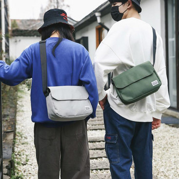 Мъжка чанта Messenger Мъжка чанта през рамо Платнени ежедневни тийнейджърски чанти Модни малки чанти за двойка