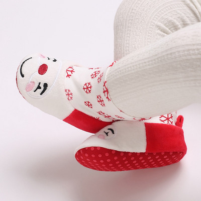 Χειμερινά παιδικά μποτάκια Χριστουγεννιάτικα παιδικά παπούτσια τάρανδος First Walkers Μαλακά ζεστά νήπια Παπούτσια για αγόρια για κορίτσια Snowboots για 0-18 μήνες