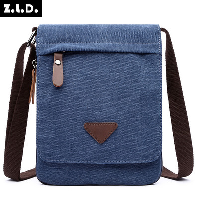 Μίνι πάνινες τσάντες ώμου για άντρες μονόχρωμες τσάντες χιαστί έντονο ύφασμα Messenger 2021 Νέο σχέδιο