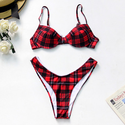 Push Up 2023, uued kaheosalised naiste ujumisriided, mikrobikiinikomplekt, madala vöökohaga kolmnurkne karikaga naiste stringid, suvised rannaujumiskostüümid