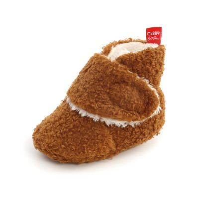 Vastsündinu plüüsis beebijalatsid Talvised beebipoistele tüdrukutele papud Väikelaste kingad Esimesed jalutuskäigud Libisemisvastased Soojad beebivoodijalatsid puuvillased kingad