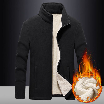 2021, noi, clasice, cu guler de iarnă pentru bărbați, jachete din lână polară, ocazional, îngroșat, caldă, mărime mare 8XL 9XL