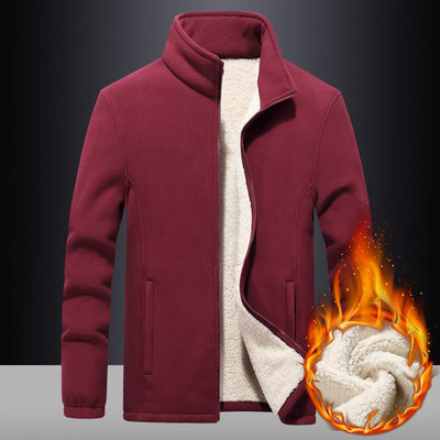 2021, noi, clasice, cu guler de iarnă pentru bărbați, jachete din lână polară, ocazional, îngroșat, caldă, mărime mare 8XL 9XL