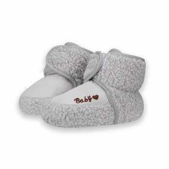 Зимни бебешки ботуши Прохождащи бебета Момичета Момчета Топли памучни плътни обувки с мъхести детски обувки за първи проходилки 0-18M