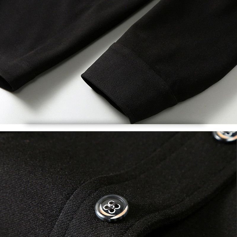 2023 Νέο Ανοιξιάτικο Φθινοπωρινό Μπουφάν Ανδρικό Μάλλινο Παλτό Plus Size 10XL 11XL Ανεμοφόρα Μπουφάν Ανδρικό Μαύρο Παλτό Μεγάλο Μέγεθος 11XL