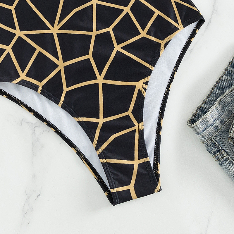 Dámske push-up plavky 2023, jednodielne monokini s vysokým výstrihom, plážové plavky, dámske plavky s vystuženou podprsenkou, sexy tangá