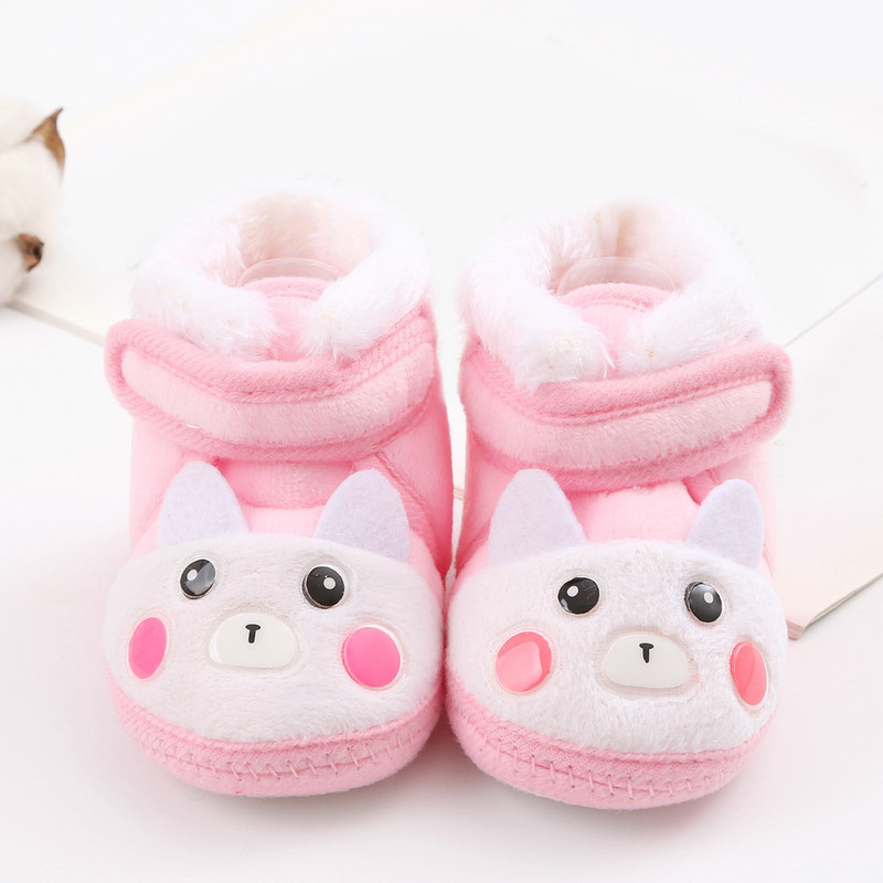 Novorođenčad Djevojčice Dječaci Meke čizmice s cvjetnim pomponima Čizme za snijeg Malo dijete Novorođenčad Tople cipele Nove modne udobne cipele