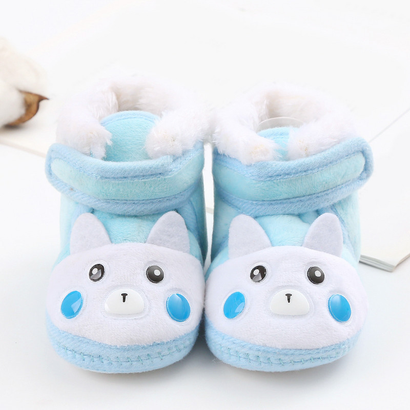 Novorođenčad Djevojčice Dječaci Meke čizmice s cvjetnim pomponima Čizme za snijeg Malo dijete Novorođenčad Tople cipele Nove modne udobne cipele