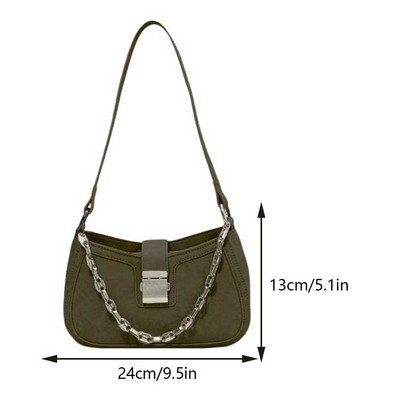 Γυναικεία τσάντα τσάντα συμπλέκτη μεγάλης χωρητικότητας PU Δερμάτινη επάνω λαβή Αδιάβροχη Τσάντα ώμου Half Moon Τσάντα ώμου