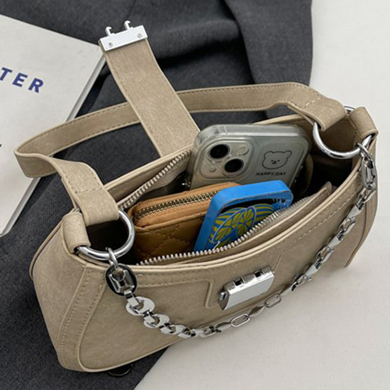 Γυναικεία τσάντα τσάντα συμπλέκτη μεγάλης χωρητικότητας PU Δερμάτινη επάνω λαβή Αδιάβροχη Τσάντα ώμου Half Moon Τσάντα ώμου