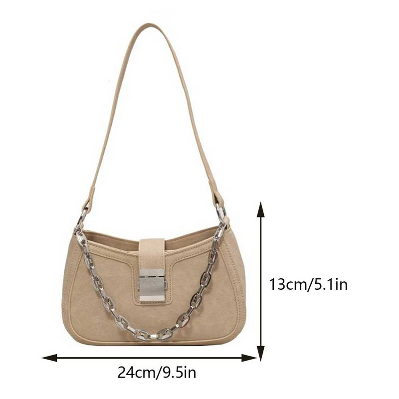 Γυναικεία τσάντα τσάντα συμπλέκτη μεγάλης χωρητικότητας PU Δερμάτινη επάνω λαβή Αδιάβροχη Τσάντα ώμου Half Moon Τσάντα ώμου