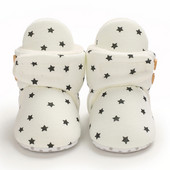 Pantofi nou-născut pentru bebeluși băieți, fată, pentru copii mici, pantofi pentru primii plimbări, pantofi din bumbac, moale, anti-alunecare, cu cârlig, pantofi caldi pentru pătuț pentru sugari toamnă