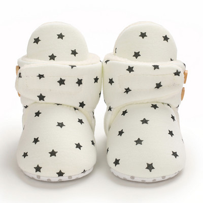 Pantofi nou-născut pentru bebeluși băieți, fată, pentru copii mici, pantofi pentru primii plimbări, pantofi din bumbac, moale, anti-alunecare, cu cârlig, pantofi caldi pentru pătuț pentru sugari toamnă