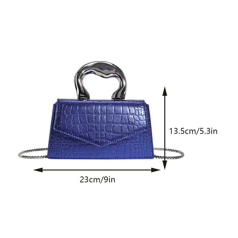 Γυναικεία μοντέρνα τσάντα ώμου Αδιάβροχη τσάντα με κροκόδειλο μοτίβο μονόχρωμη πολυλειτουργική μοντέρνα γυναικεία τσάντα για κορίτσια