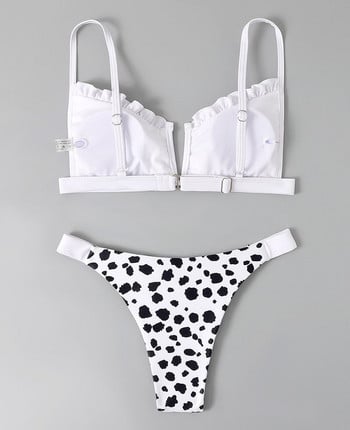 Εκτύπωση Χαμηλή μέση 2023 Γυναικεία μαγιό Two Pieces Micro Bikini Set Thong Push Up εξώπλατα μαγιό Γυναικεία μαγιό