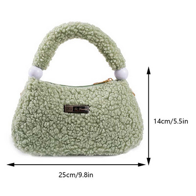 Χειμερινό αρνίσιο μαλλί Μικρή τσάντα χνουδωτής γούνινη τσάντα ώμου Σχέδιο μόδας Λούτρινη τσάντα Messenger για Γυναικείες Μαλακές τσάντες Hobos χιαστί