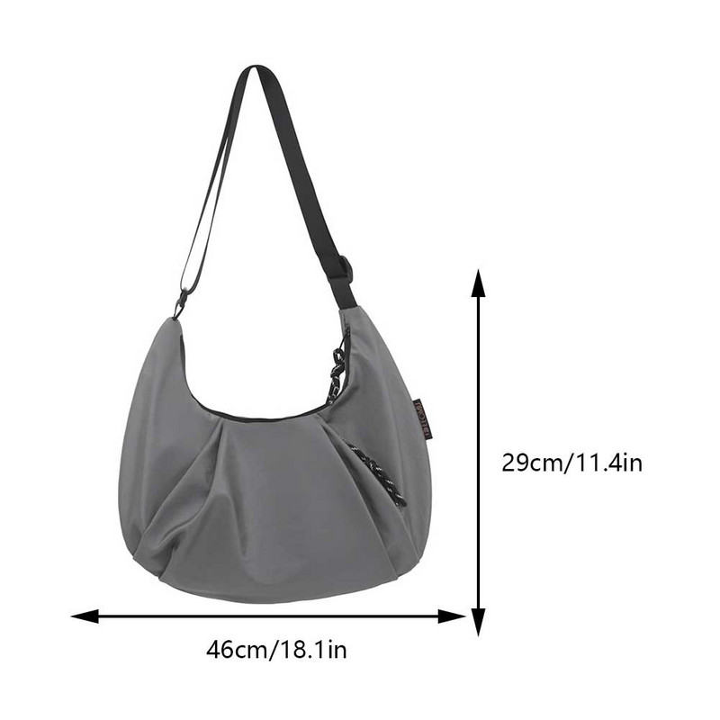 Ženska plisirana torba za knedle Svestrana modna torba Torba s podesivim remenom Torba za skitnice Torba za preko ramena Djevojka Elegantna torbica