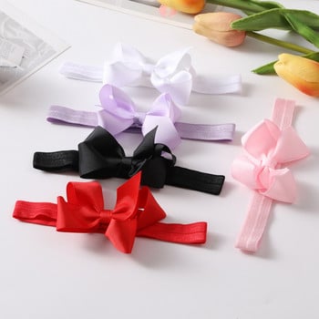 Βρεφικά παπούτσια Δερμάτινα για νήπια Baby Girl First Walkers Sets Headband Bow-knot Μαλακή σόλα Hook Loop Bling παπούτσια για κορίτσια