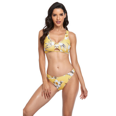 2024 Νέα σέξι φλοράλ στάμπα γυναικεία μαγιό Χαμηλόμεσα σετ μπικίνι καλοκαιρινά μαγιό παραλίας Γυναικεία μαγιό Παραλία