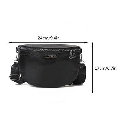 Ikdienas krūšu soma sievietēm 2023. g. liels ceļojošs krustojums sievietēm, pusmēness jostas soma.