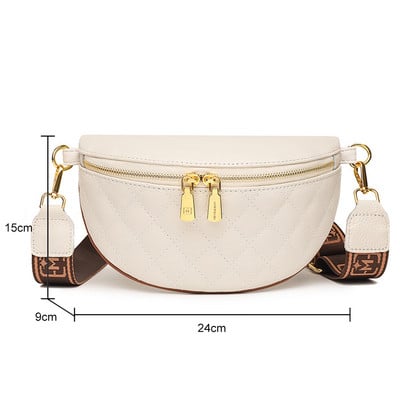 Ikdienas krūšu soma sievietēm 2023. g. liels ceļojošs krustojums sievietēm, pusmēness jostas soma.