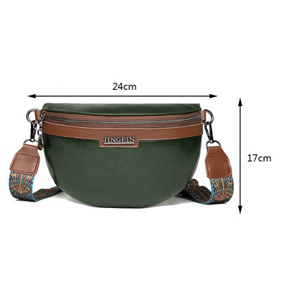 Ikdienas krūšu soma sievietēm 2023. g. liels ceļojošs krustojums sievietēm, pusmēness jostas soma.