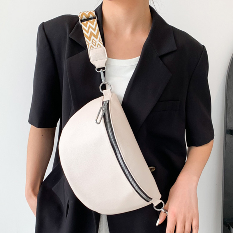 Ikdienas krūšu soma sievietēm 2023. g. liels ceļojošs krustojums sievietēm, pusmēness jostas soma.