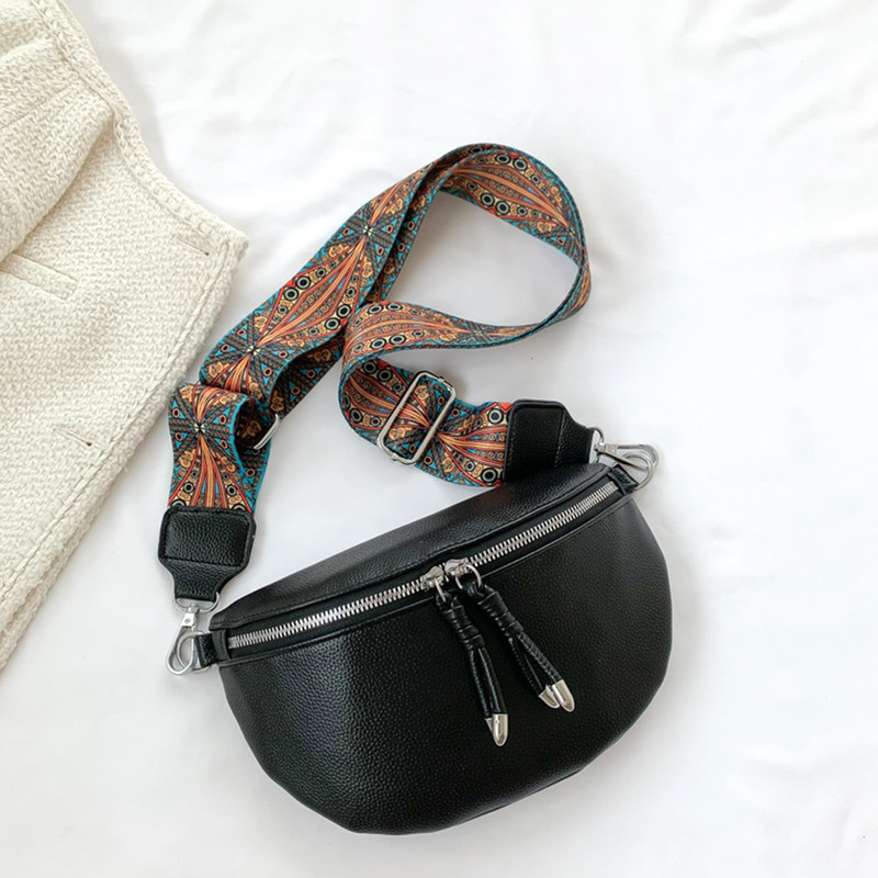 Naiste kotid Brändi naiste rinnakott Moodne nahast rinnakott Kvaliteetne Half Moon Belt Bag Designer õlakott