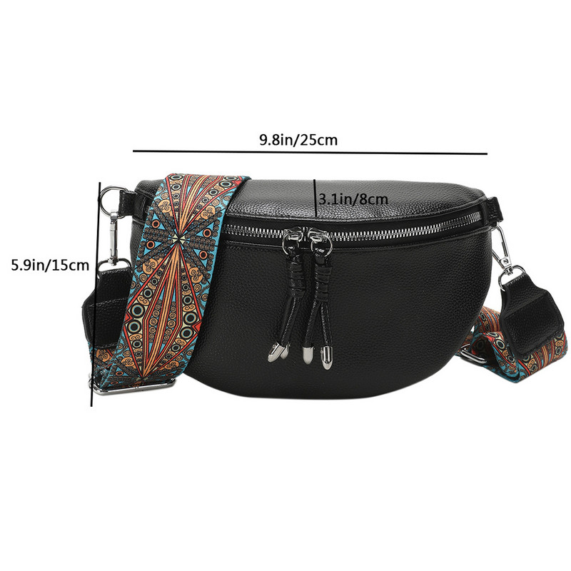 Naiste kotid Brändi naiste rinnakott Moodne nahast rinnakott Kvaliteetne Half Moon Belt Bag Designer õlakott