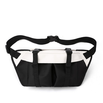 Τσάντα μέσης μεγάλης χωρητικότητας Fanny pack Fashion Γυναικεία τσάντα μέσης Street hip-hop τσάντες ζώνης Unisex Nylon Shoulder Crossbody Τσάντα στήθους