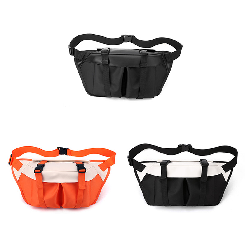 Τσάντα μέσης μεγάλης χωρητικότητας Fanny pack Fashion Γυναικεία τσάντα μέσης Street hip-hop τσάντες ζώνης Unisex Nylon Shoulder Crossbody Τσάντα στήθους